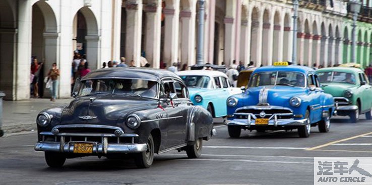 美国老车的古巴荣光