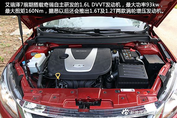 新浪汽车静态体验奇瑞艾瑞泽7