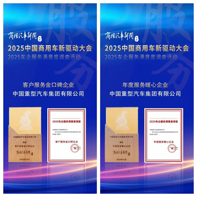 【汽车人】双誉加冕！中国重汽持续